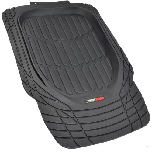  Motor Trend MT-923-BK Black FlexTough Contour Liners-Deep Dish Heavy Duty Rubber Floor Mats for Car SUV Truck & Van-All Weather Protection