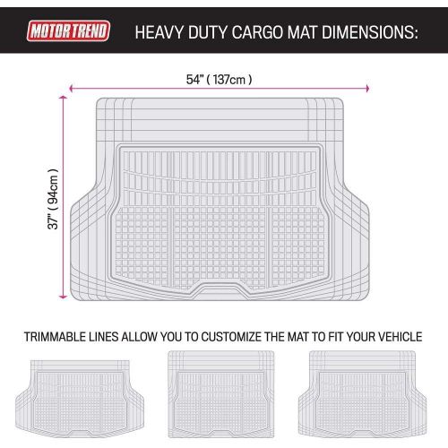  Motor Trend Premium FlexTough All-Protection Cargo Mat Liner  w/Traction Grips & Fresh Design