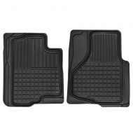 Motor Trend FlexTough Custom Liners Heavy Duty Rubber Floor Mats for Ford F-150 2009-2014 (2 Piece)