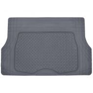 Motor Trend Heavy Duty Rubber Cargo Mat Trunk Liner for Car SUV Auto (Gray) - Odorless All Weather