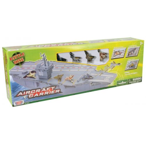  Motormax Daron Aircraft Carrier with 4 Diecast Aircrafts