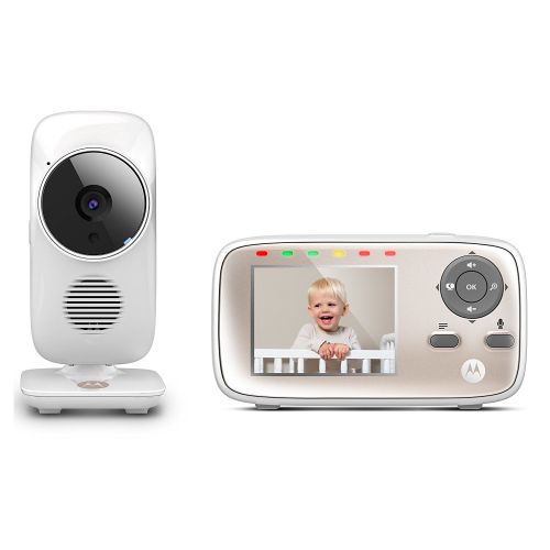 모토로라 Motorola MBP667CONNECT Video Baby Monitor with Wi-Fi Viewing, 2.8 Color Screen, Two-Way Audio, and Room Temperature Display