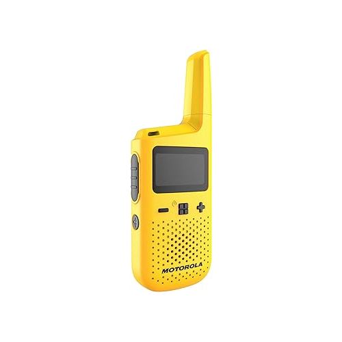 모토로라 Motorola Solutions, Portable FRS, Talkabout T380 Two Way Radios 4-Pack, Walkie Talkies Yellow 22 Channels 6 PTT Earpieces Rechargeable