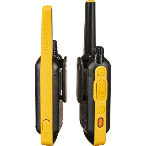 모토로라 Motorola Talkabout T470 FRS/GMRS Two-Way Radios (2-Pack, Black & Yellow)