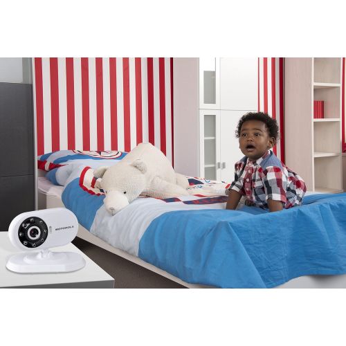 모토로라 Motorola MBP18 Digital Wireless Video Baby Monitor with 1.8-Inch Color LCD Screen, 2.4 GHz FHSS, and...