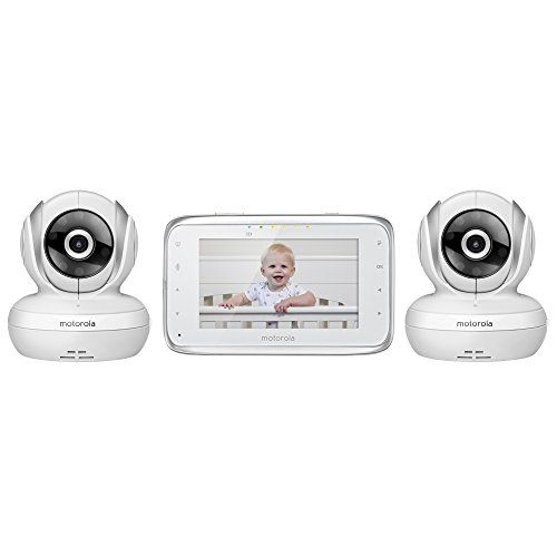 모토로라 Motorola Baby Motorola MBP38S-2 Digital Video Baby Monitor with 4.3-Inch Color LCD Screen and 2 Cameras...