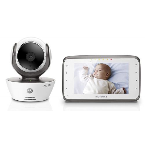 모토로라 Motorola MBP854CONNECT Dual Mode Baby Monitor with 4.3-Inch LCD Parent Monitor and Wi-Fi...