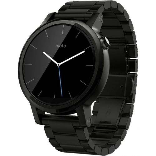 모토로라 Motorola Moto 360 2nd Gen. Mens 42mm Smartwatch, Black with Black Leather