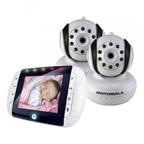 모토로라 Motorola Wireless Video Baby Monitor with Infrared Night Vision and Zoom (Double Camera)