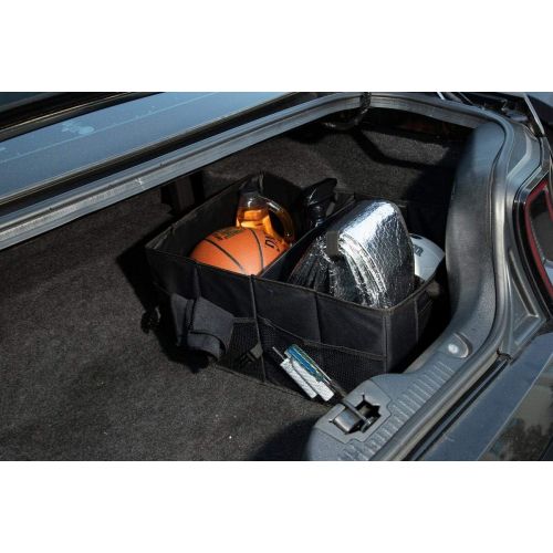  Motorup America Trunk Organizer for Car SUV Truck Van Storage Organizers Best for Auto Accessories in Bed Interior, Collapsible Vehicle Caddy Large Box Tote Compartment Heavy Duty for Grocery, Too