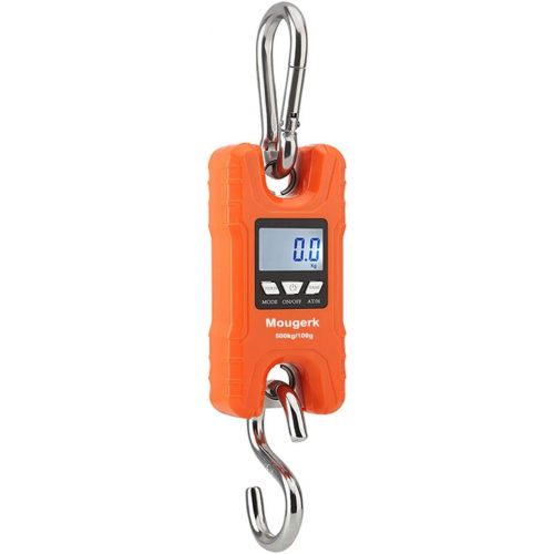  [아마존베스트]Mougerk 500 kg 1100 lb Portable Heavy Duty Digital Crane Scale Hanging Scales 2 AAA Batteries(Not Included)