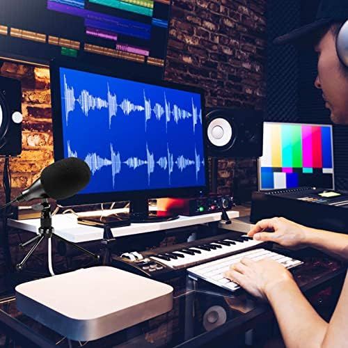  [아마존베스트]Moukey USB Microphone PC Laptop Microphone Condenser Microphones with Tripod Studio Quality Recording Microphone USB for Podcast, Studio, Streaming, Broadcast, YouTube, Video, Skyp