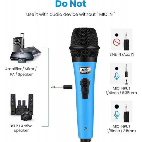  [아마존베스트]Moukey Karaoke Handheld Dynamic Microphone