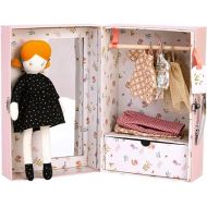 Moulin Roty - Mademoiselle Blanche's Little Wardrobe Suitcase and Doll