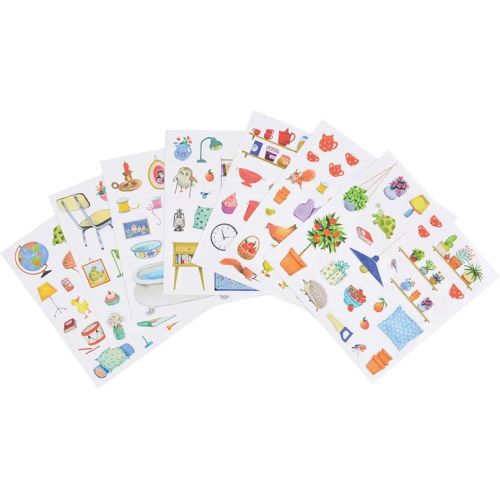  Moulin Roty La Grande Famille Sticker Book (20 Pages)