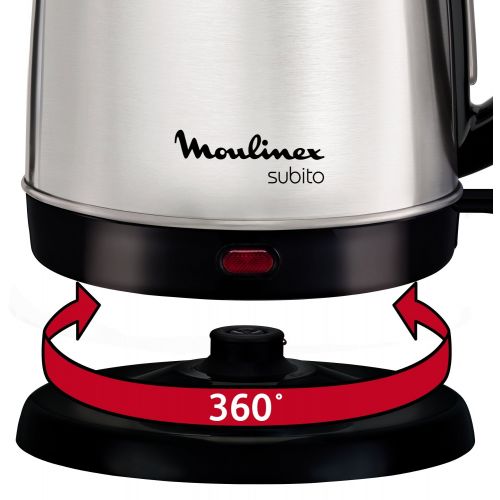  Moulinex BY530F Wasserkocher Subito Edelstahl, 1.7 L