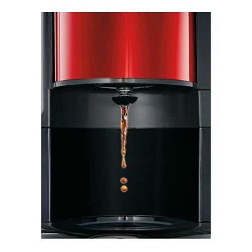  Moulinex FG360D11 Glas-Kaffeemaschine Subito Metallic, rot