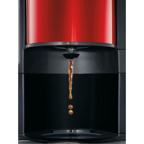  Moulinex FG360D11 Glas-Kaffeemaschine Subito Metallic, rot