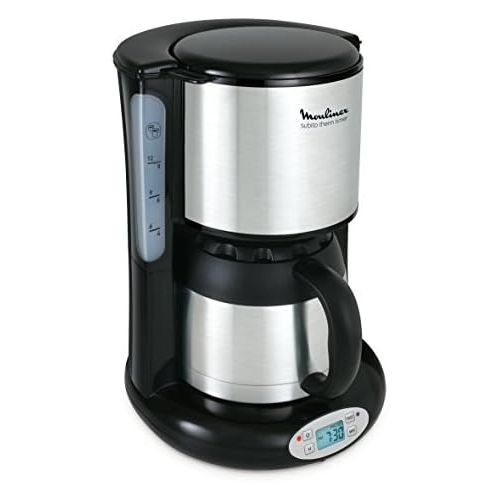  Moulinex FT3628 Thermo-digitaler Timer Kaffeemaschine Subito, 4 Programme, Isolierkanne, 0,9 L, edelstahl/matt schwarz