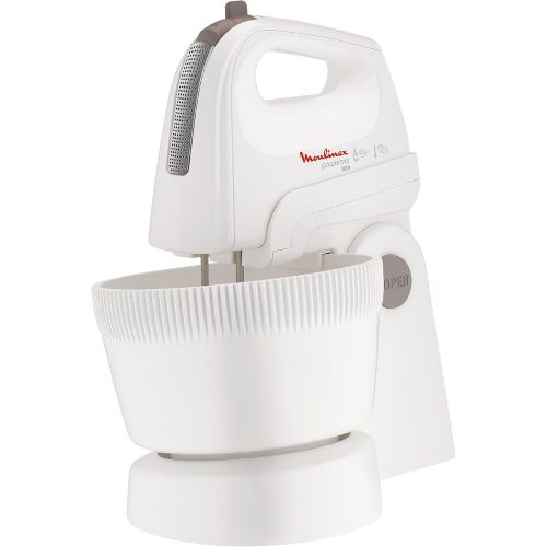  Moulinex HM 6151 Handmixer Powermix Combi/ 500 Watt / 5 Stufen/inklusiv Ruehrschuessel- und Stander, weiss/silber