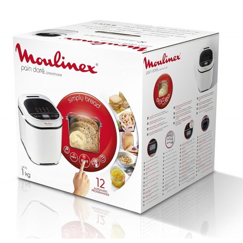  Moulinex Brotbackautomat Programme Kunststoff 31x 29x 29cm one size weiss