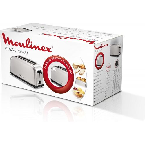  Moulinex Classic 2RebToaster, Leistung 1400W, Edelstahl, Grau