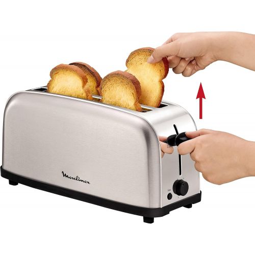  Moulinex Classic 2RebToaster, Leistung 1400W, Edelstahl, Grau