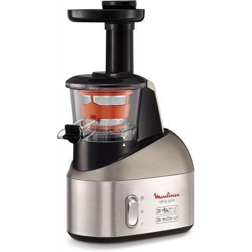  Moulinex ZU258D Infiny Juice Metall-Entsafter mit niedriger Geschwindigkeit