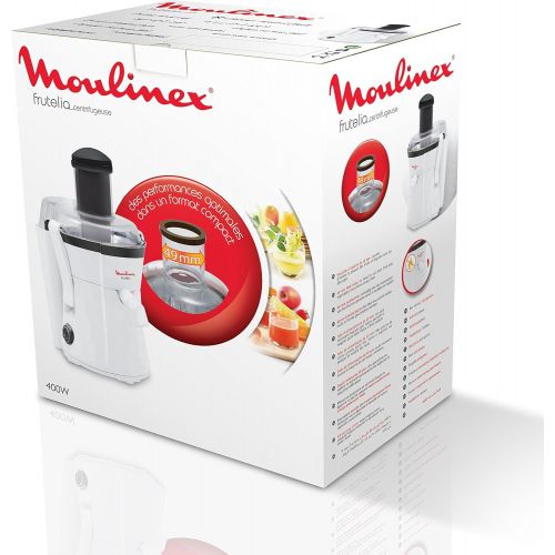  Moulinex JU350B39 Frutelia kompakter Entsafter, Weiss/Schwarz, 29x13,5x34,20cm