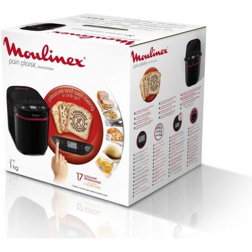  Moulinex Brotbackautomat Programme Kunststoff 31x 29x 29cm Schwarz/Purpur