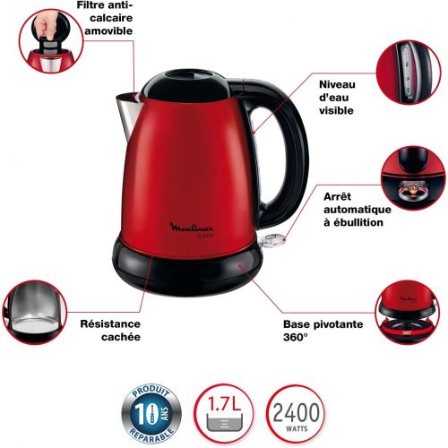  Moulinex Subito BY540510 Red Kettle/Edelstahl