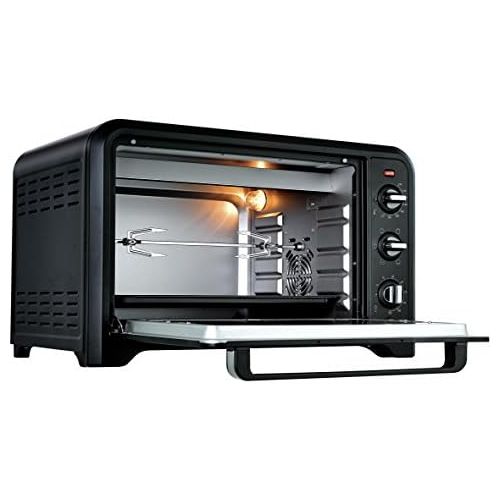  Moulinex ox485810Backofen Optimo Schwarz 39L Umluft dreht sich Brosche 2000W