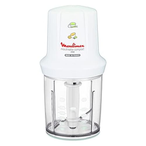  [아마존베스트]Moulinex DJ300110 Mini Chopper Electric Moulinette Compact Shaker with Lid White 270 W