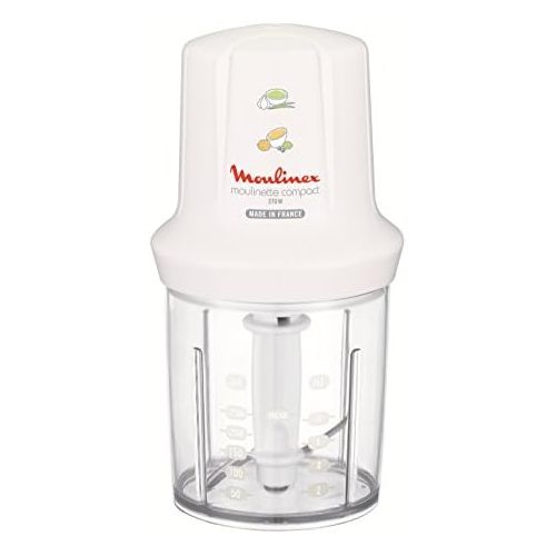  [아마존베스트]Moulinex DJ300110 Mini Chopper Electric Moulinette Compact Shaker with Lid White 270 W