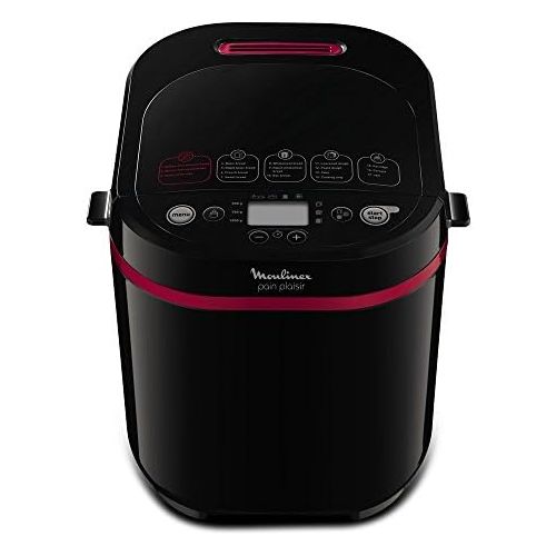  [아마존베스트]Moulinex Program Bread Maker Plastic 31 x 29 x 29 cm Black/Purple