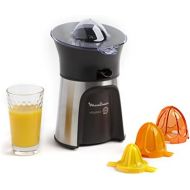 [아마존베스트]Moulinex PC603D Electric Juicer with Direct Serving System; Includes 3 Press Cones; Automatic On/Off; Drip Stop System; 100 W; Stainless Steel/Dark Grey