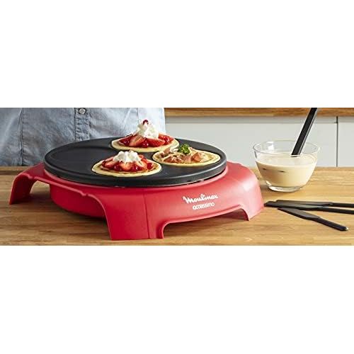  [아마존베스트]Moulinex PY312511Accessimo Pancake Party Round Red