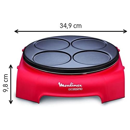  [아마존베스트]Moulinex PY312511Accessimo Pancake Party Round Red