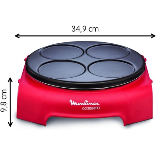  [아마존베스트]Moulinex PY312511Accessimo Pancake Party Round Red