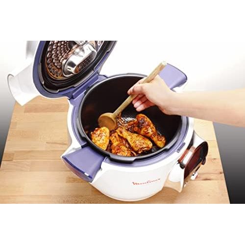  [아마존베스트]Moulinex CE704110 Cookeo Multi Cooker (800 Watt, French Version) white / chrome (FR)