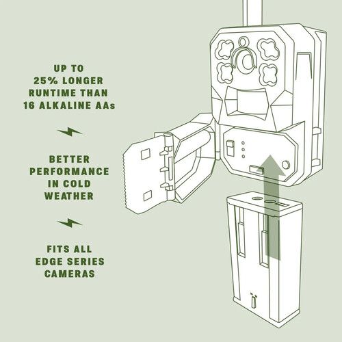  Moultrie Rechargeable Lithium-Ion Battery Pack for Edge Trail Camera