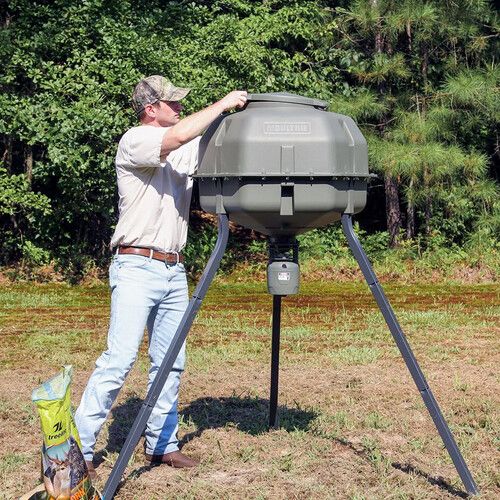  Moultrie 325 Unlimited Deer Feeder with NXT Shocking Varmint Guard