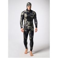 Mounchain Wetsuit Mens 3mm Camo Wetsuits with Super-stretch Armpit for Diving Snorkeling Swimming Mimetic Spearfishing Freediving Full Suit