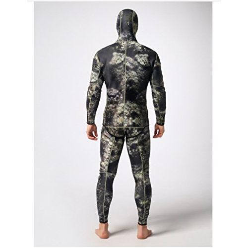  Mounchain Wetsuit Mens 3mm Camo Wetsuits with Super-stretch Armpit for Diving Snorkeling Swimming Mimetic Spearfishing Freediving Full Suit