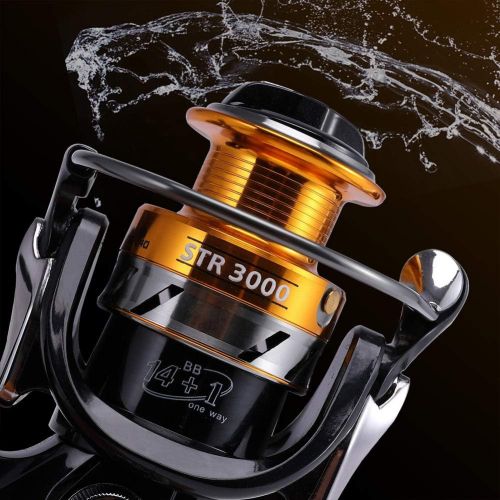  [아마존베스트]Mounchain Spinning Fishing Reel Baitcasting Fishing Reel 14+1 Ball Bearing Fishing Anti Corrosion Saltwater 2000