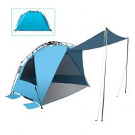 Mounchain 3-4 Person Family Camping Tent, Waterproof Beach Tent Quick Pop Up for Hiking Picnic Traveling and Fishing