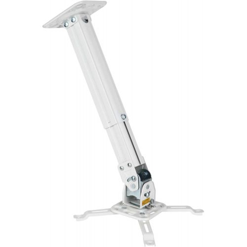  [아마존베스트]Mount Factory Universal Extendable Ceiling Projector Mount Adjustable Height - White