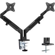 Mount-It! MI-4884B Dual Monitor Desk Mount with Low Profile Gas Spring Arms