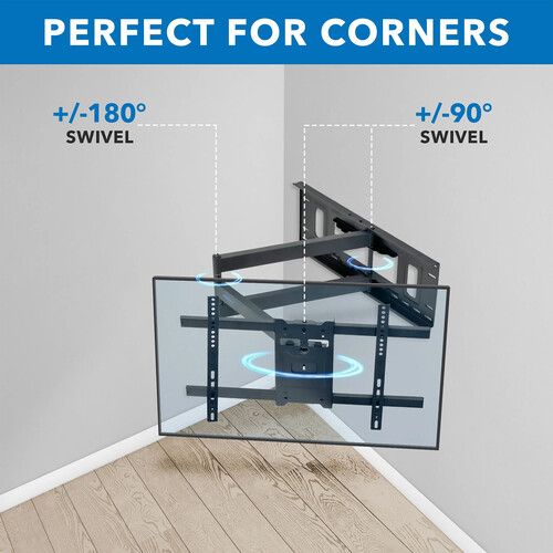  Mount-It! MI-397 Articulating TV Wall Mount with Extra Long Extension for 40 to 80