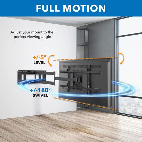  Mount-It! MI-397 Articulating TV Wall Mount with Extra Long Extension for 40 to 80